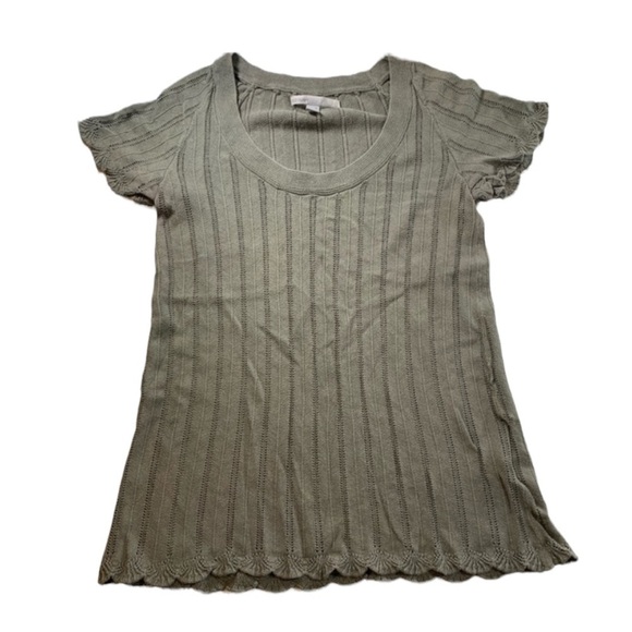 Old Navy | Knitted Scallop Edge Sweater Top Vintage 90s - Picture 1 of 10